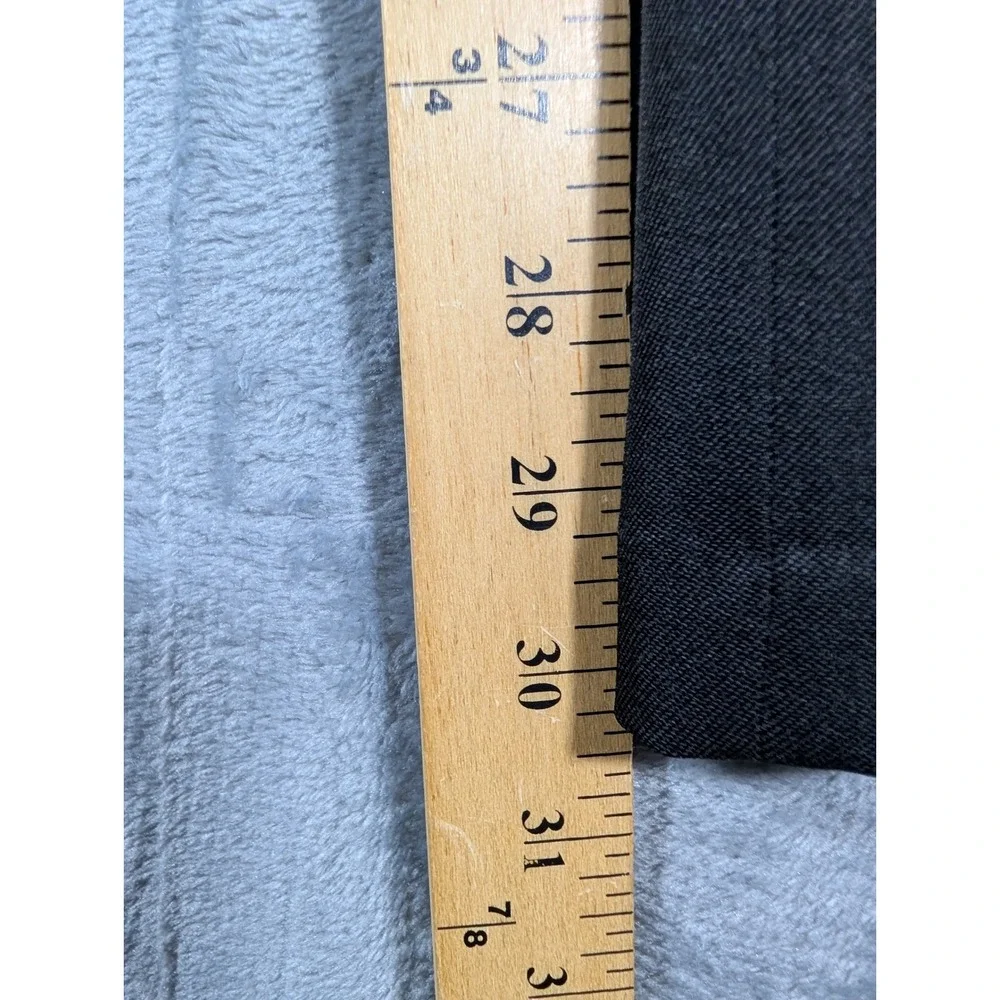 Wyndham Pointe Men's Black Flat Front Dress Pants 40x30 Straight Leg Workwear